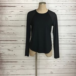 lululemon Black sheer jersey style long sleeve